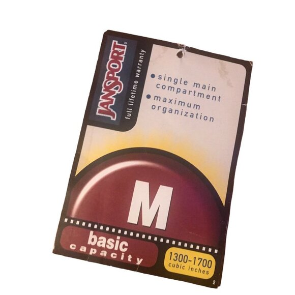 Vintage 2000s Jansport Basic White Blue Green Canvas Backpack School Bag Medium - Picture 5 of 5